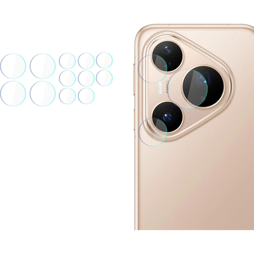 Osłona na aparat 3mk Lens Protection dla Huawei Pura 80 Pro, 4 zestawy.